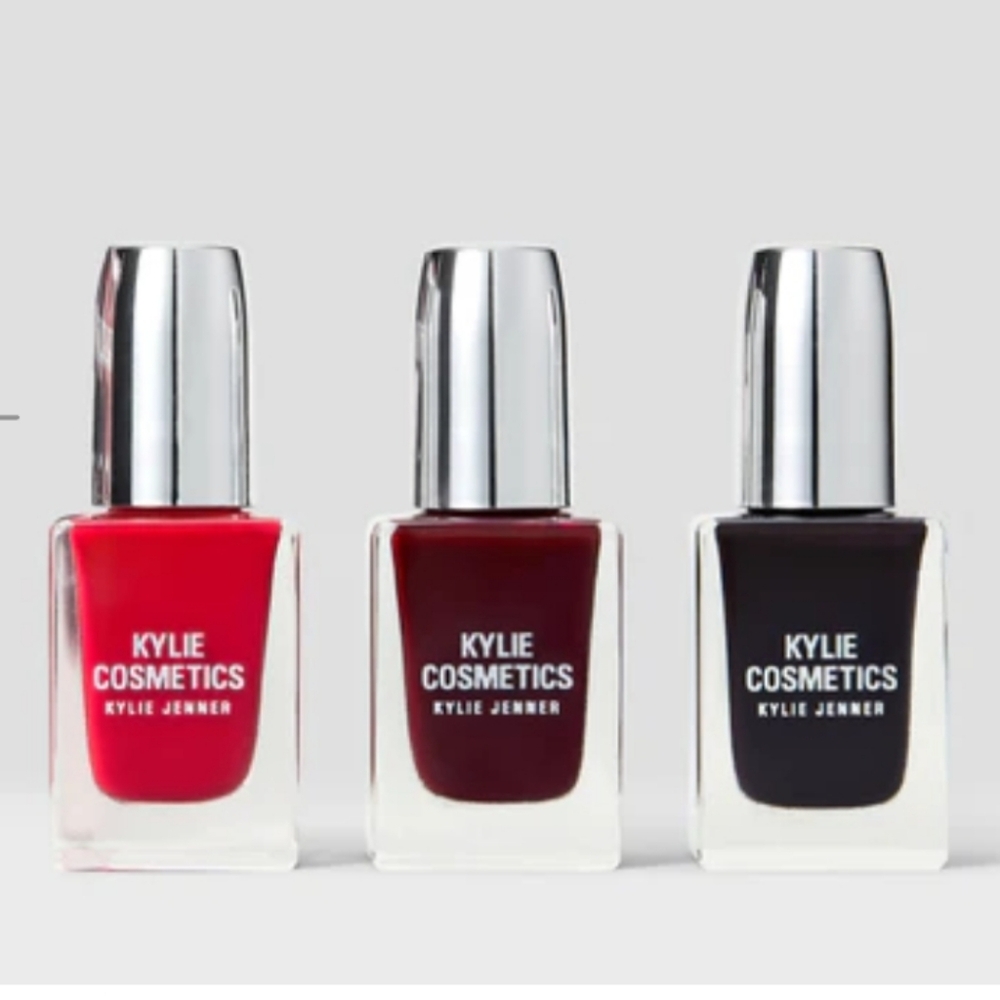 Kylie Cosmetics limited edition Nail Lacquer Trio rich color + high shine